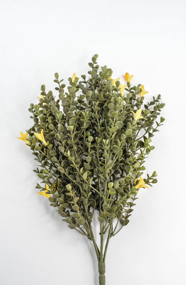 Yellow Mini Flower And Eucalyptus Bush - Greenery Market85272-YEL