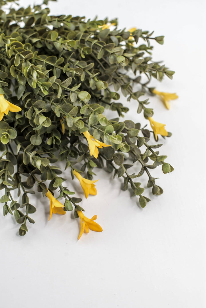 Yellow Mini Flower And Eucalyptus Bush - Greenery Market85272-YEL