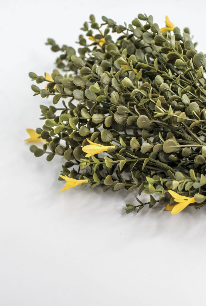 Yellow Mini Flower And Eucalyptus Bush - Greenery Market85272-YEL