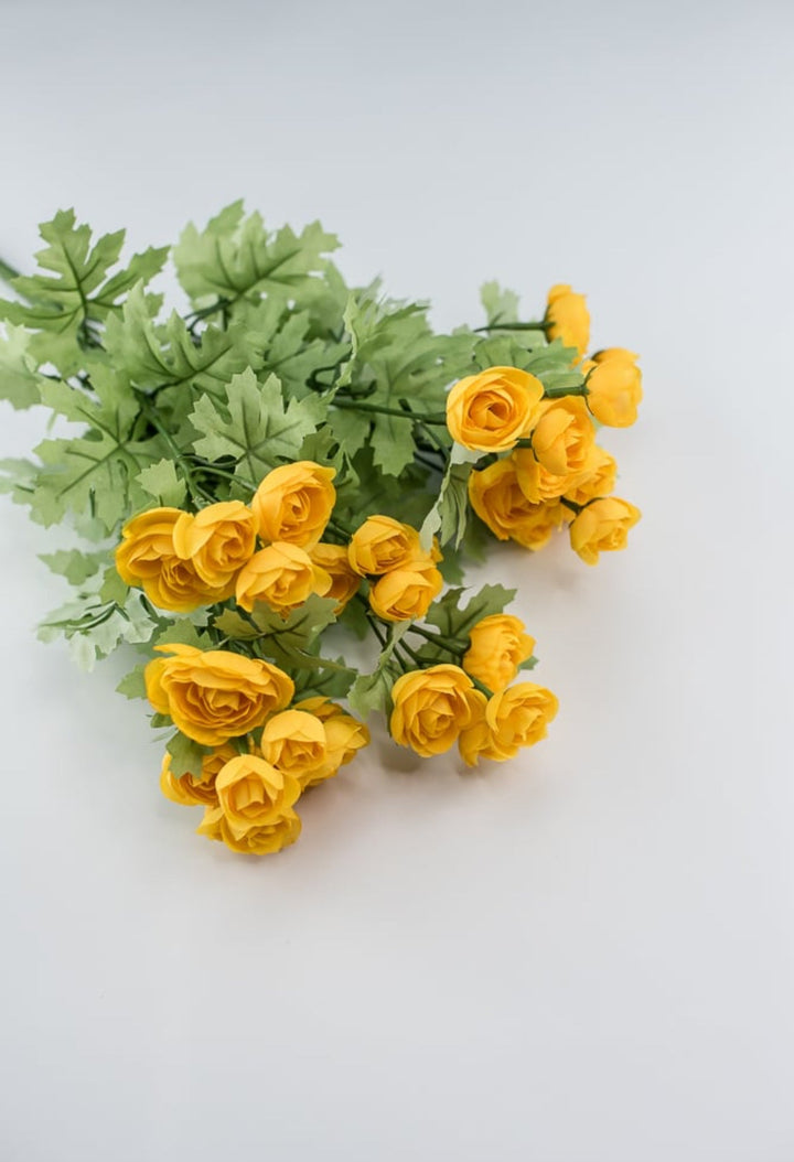 Yellow mini ranunculus bush - Greenery Market