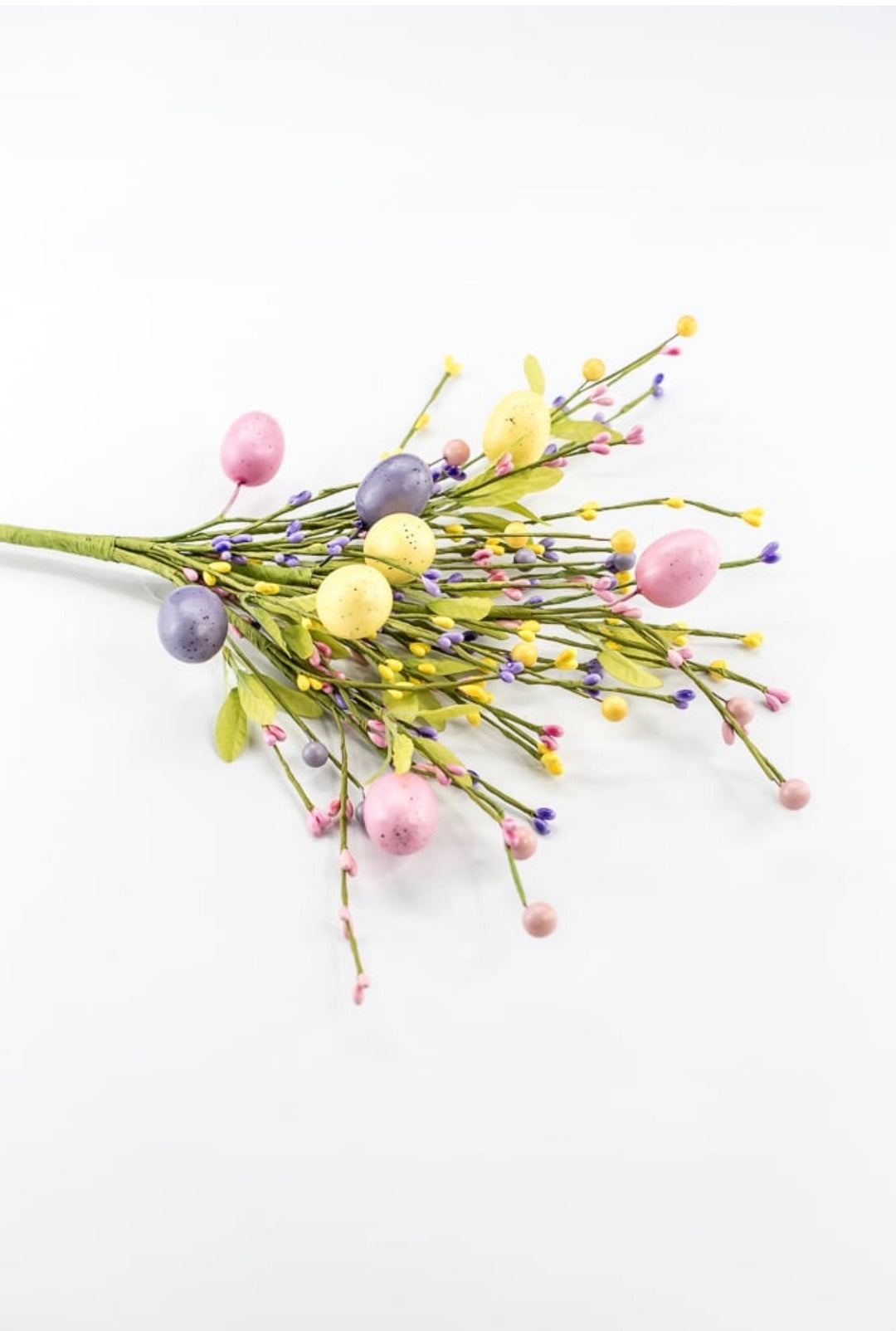 Yellow, Pink, & Lavender Easter Eggs Berry Bush - 19" - Greenery Market65652-YELPKLV