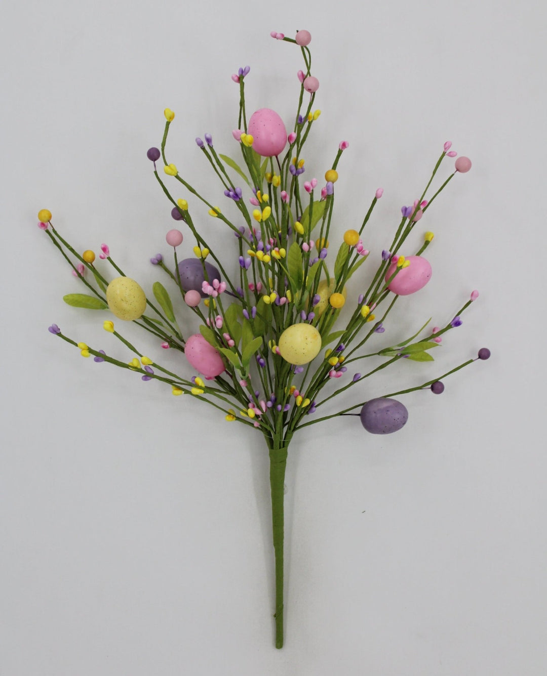Yellow, Pink, & Lavender Easter Eggs Berry Bush - 19" - Greenery Market65652-YELPKLV