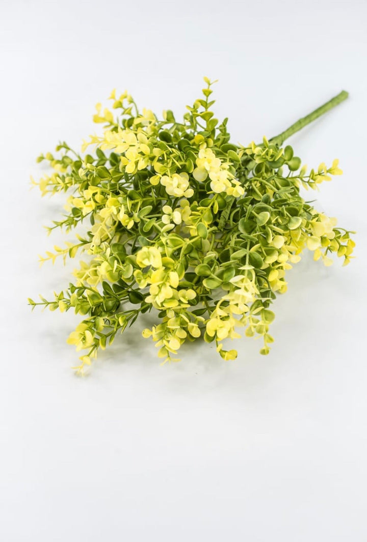 Yellow Plastic Eucalyptus Bush - 17" - Greenery Market65467-YEL