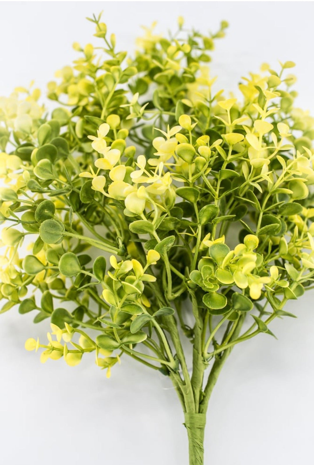 Yellow Plastic Eucalyptus Bush - 17" - Greenery Market65467-YEL