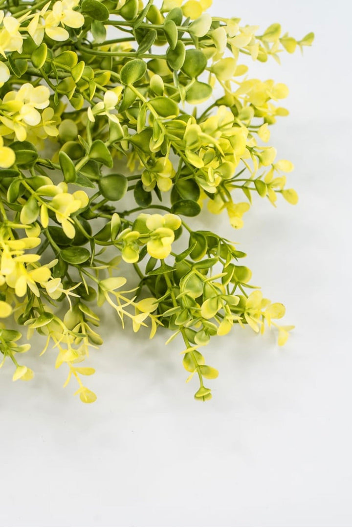 Yellow Plastic Eucalyptus Bush - 17" - Greenery Market65467-YEL