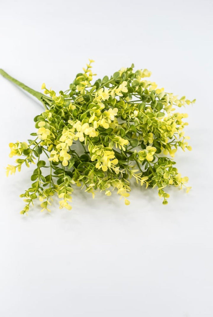 Yellow Plastic Eucalyptus Bush - 17" - Greenery Market65467-YEL
