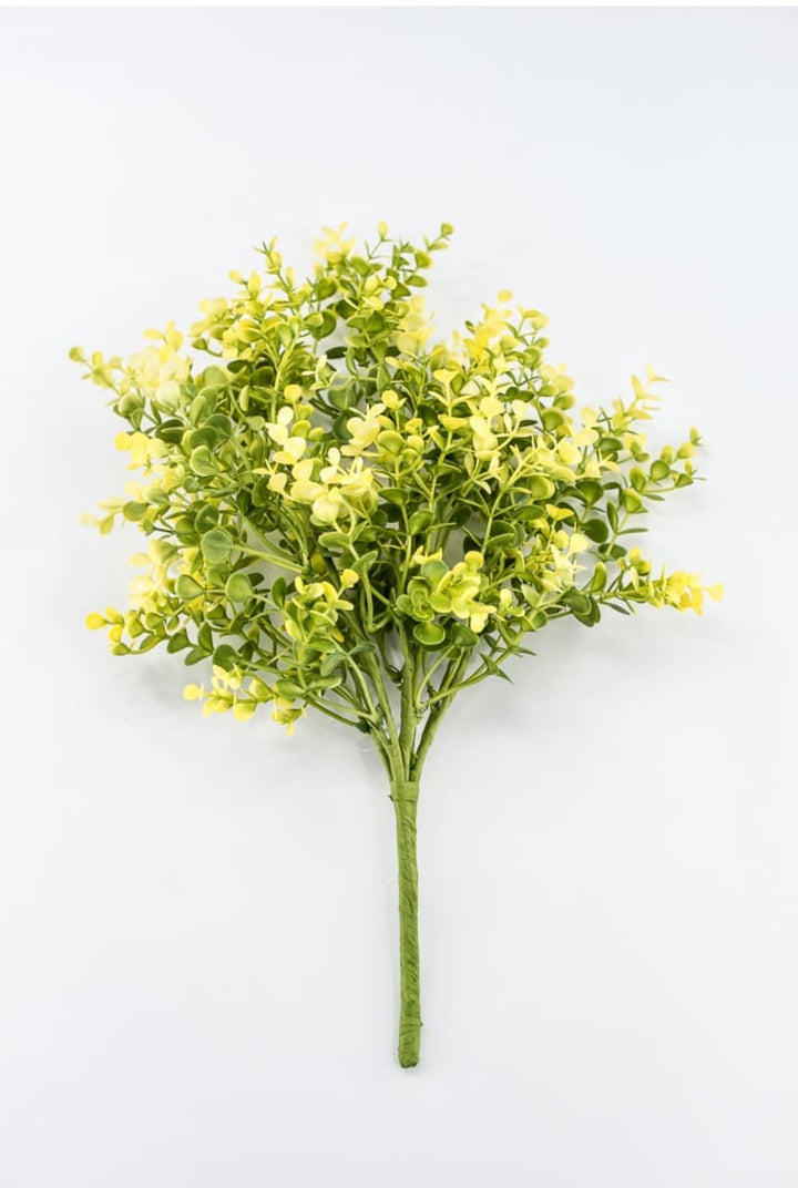 Yellow Plastic Eucalyptus Bush - 17" - Greenery Market65467-YEL