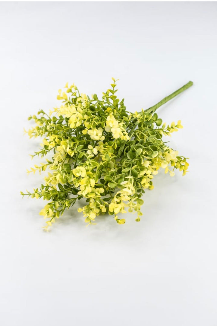Yellow Plastic Eucalyptus Bush - 17" - Greenery Market65467-YEL