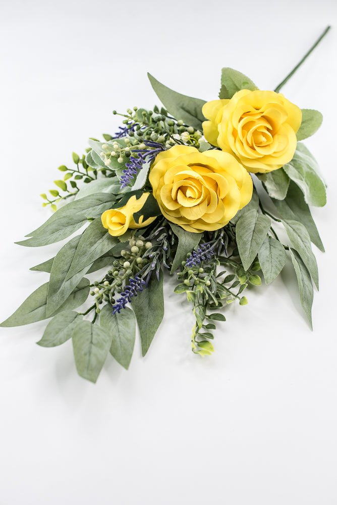 Yellow rose spray and greenery - Greenery Market84971-YEL