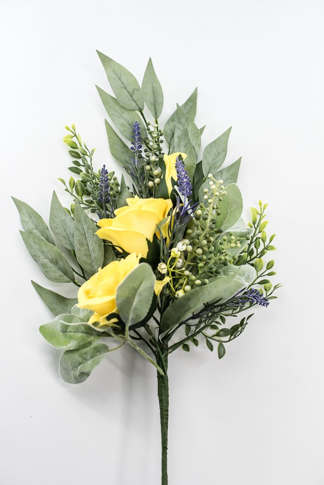 Yellow rose spray and greenery - Greenery Market84971-YEL