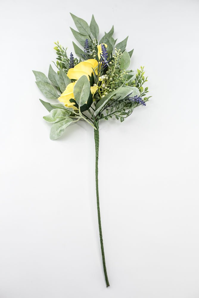 Yellow rose spray and greenery - Greenery Market84971-YEL