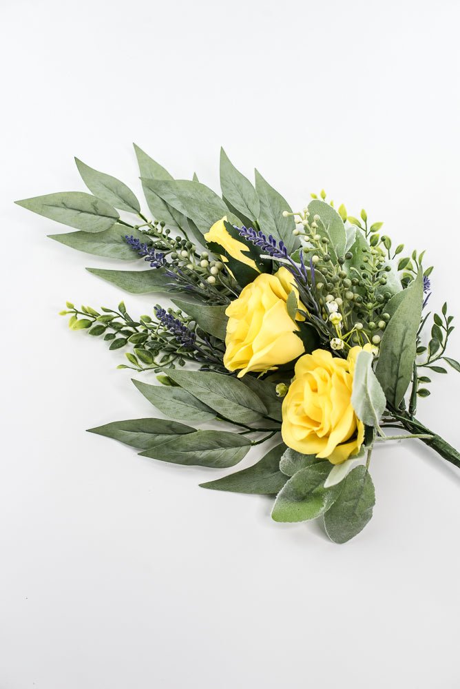Yellow rose spray and greenery - Greenery Market84971-YEL