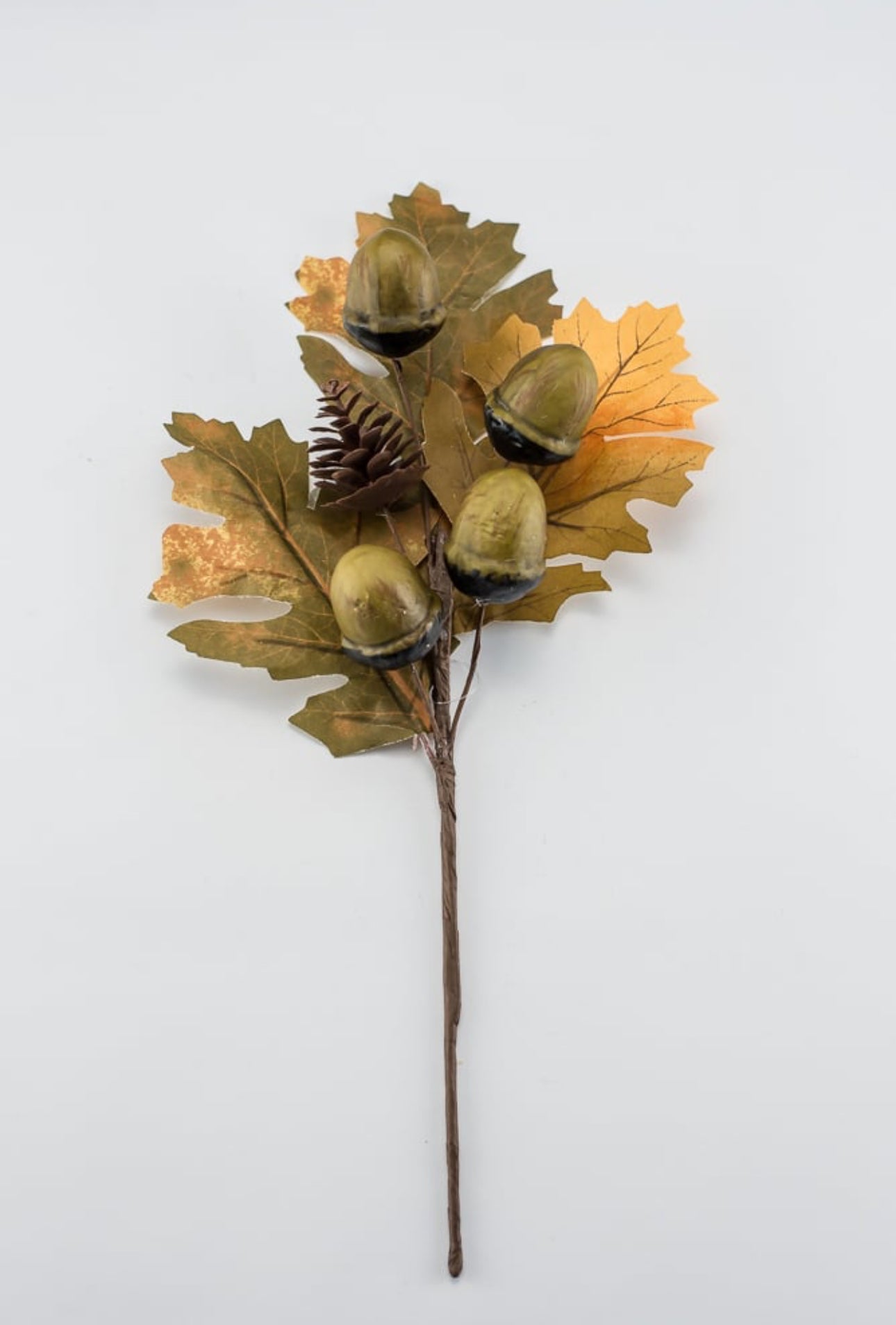 Acorn pick and oak leaves - Greenery Market20154