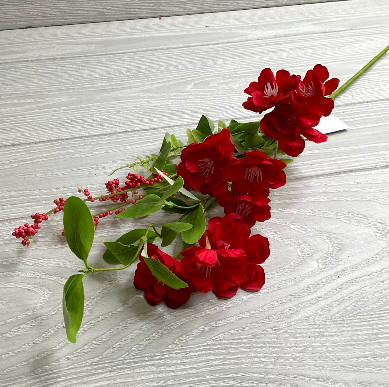 Artificial blossom pick - red - Greenery MarketArtificial Floragm42222rd