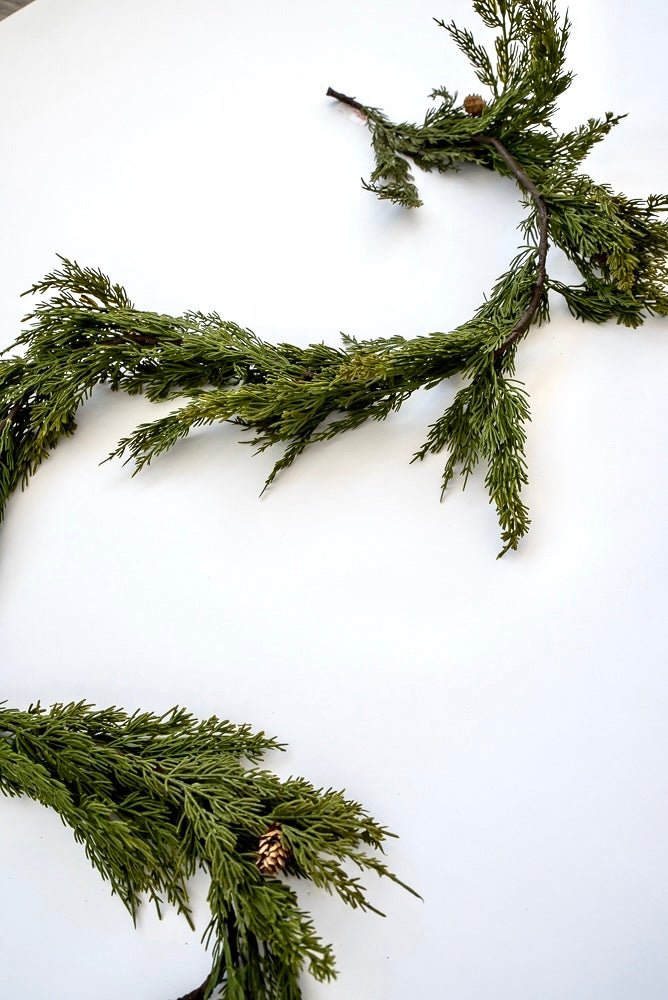 Artificial cedar pine garland - variegated green 65” - Greenery Marketgreenery2833008VG