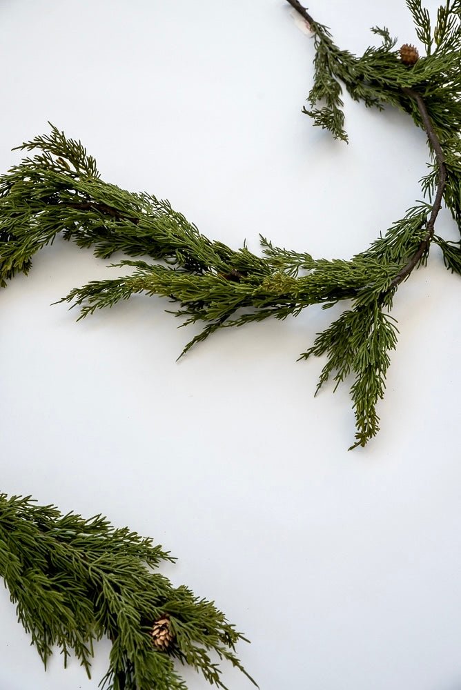 Artificial cedar pine garland - variegated green 65” - Greenery Marketgreenery2833008VG