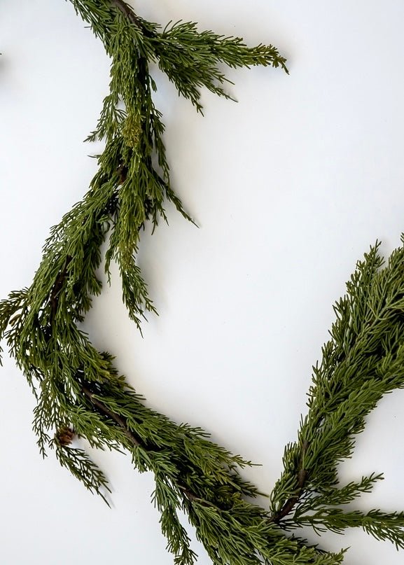 Artificial cedar pine garland - variegated green 65” - Greenery Marketgreenery2833008VG