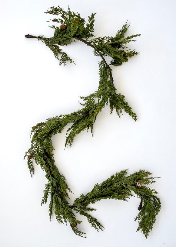 Artificial cedar pine garland - variegated green 65” - Greenery Marketgreenery2833008VG