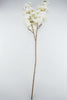 Artificial cherry blossom spray - cream white - real touch - Greenery Market6169-CW