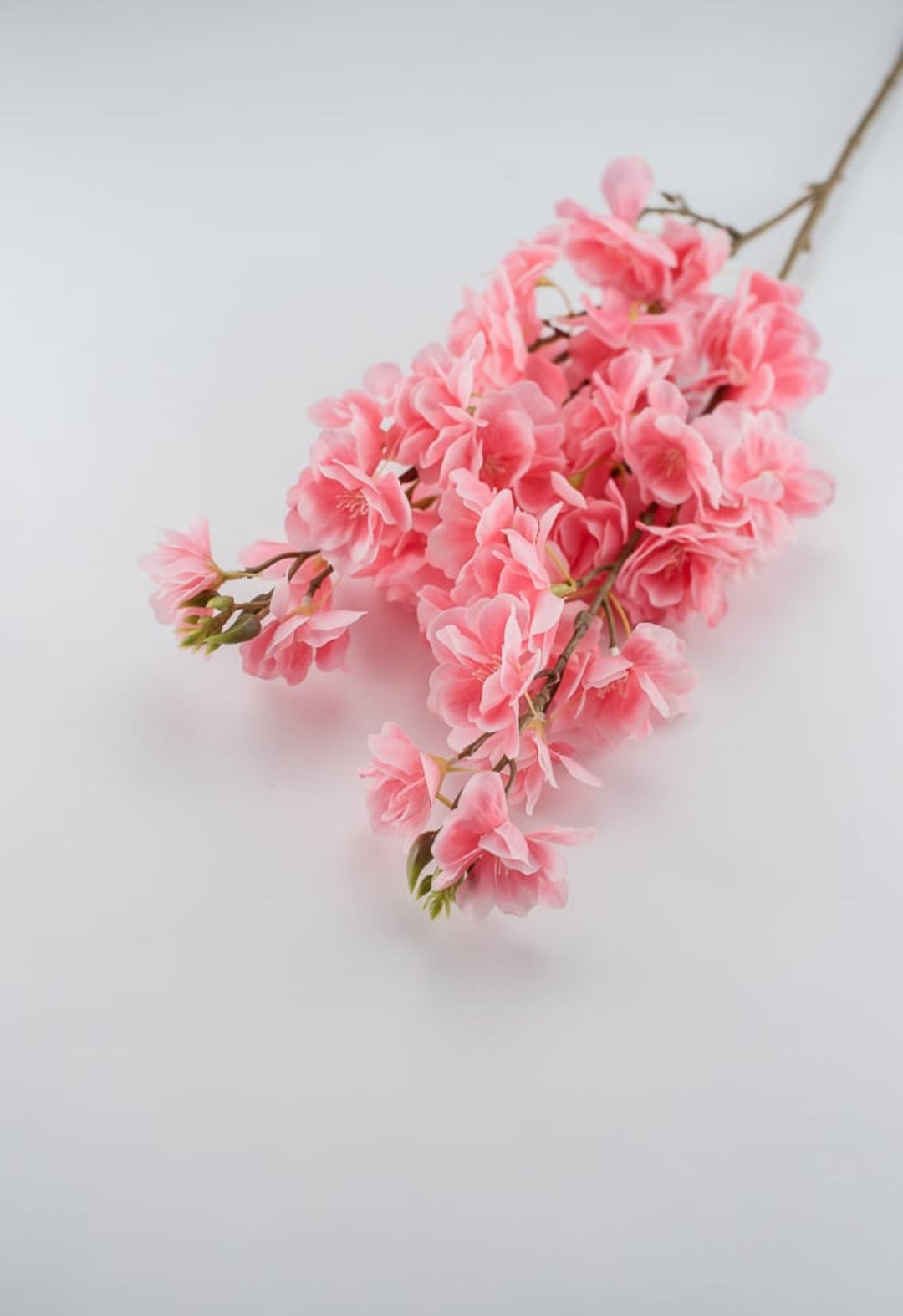 Artificial cherry blossom spray - pink - real touch - Greenery Market6169-P