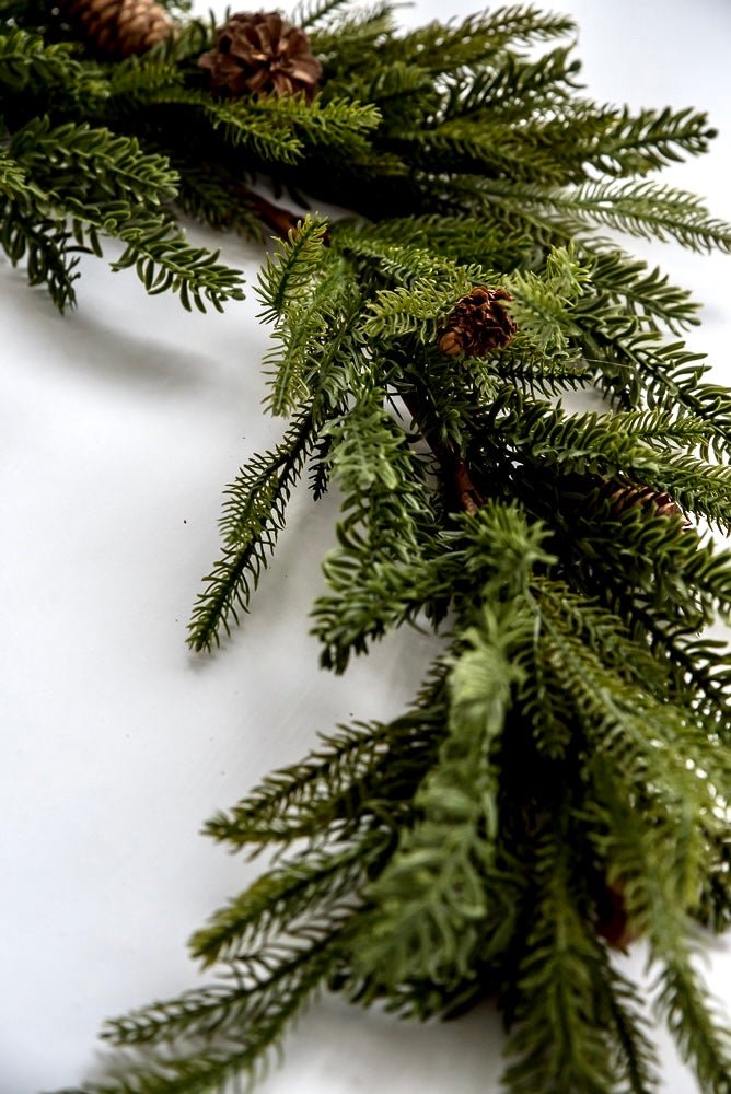 Artificial Douglas fir mixed pine garland - 70” - Greenery Marketgreenery2833374GR