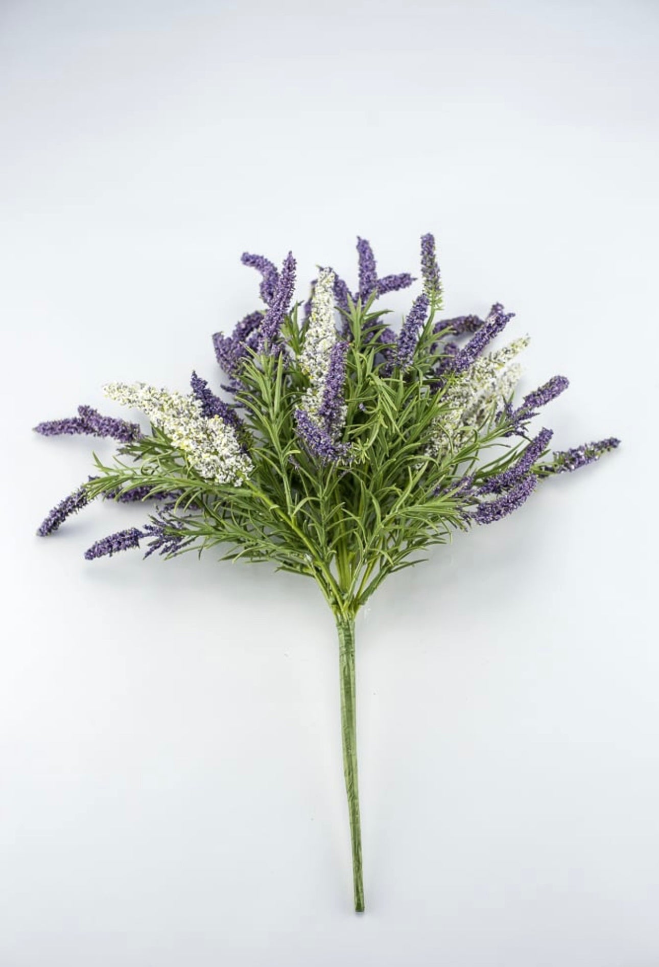 Artificial Filler Flower Bush - White and Purple - Greenery Market