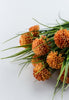 Artificial Grass and allium bush - orange - Greenery Marketartificial flowers83364-OR