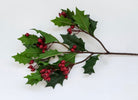 Artificial holly and red berries spray - Greenery Marketgreenery2827142RD