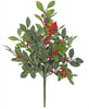 Artificial Laurel berry and foliage bush - Greenery MarketXb595-rg