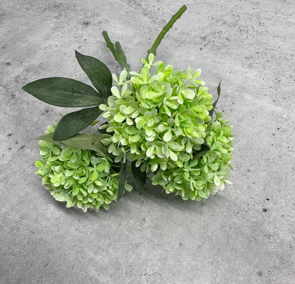 Artificial, lime green, hydrangea bundle Greenery Market