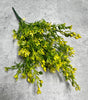 Artificial, mini flower and bud filler bush - yellow green - Greenery MarketArtificial Flora57503