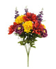Artificial, mixed flower bush - red, plum, gold - Greenery Marketartificial flowers58868-REYEPU
