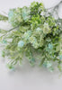 Artificial mixed greenery bush with aqua blue tips - Greenery Marketartificial flowers32021-BL