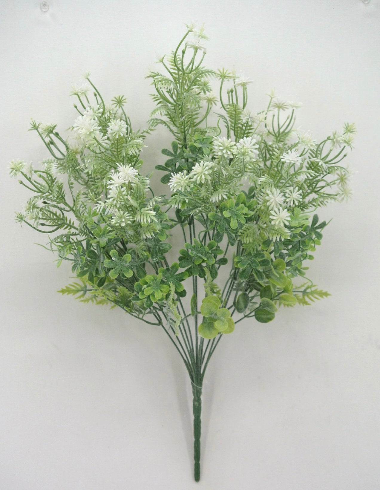 Artificial mixed greenery bush with white tips - Greenery Marketartificial flowers32021-WT