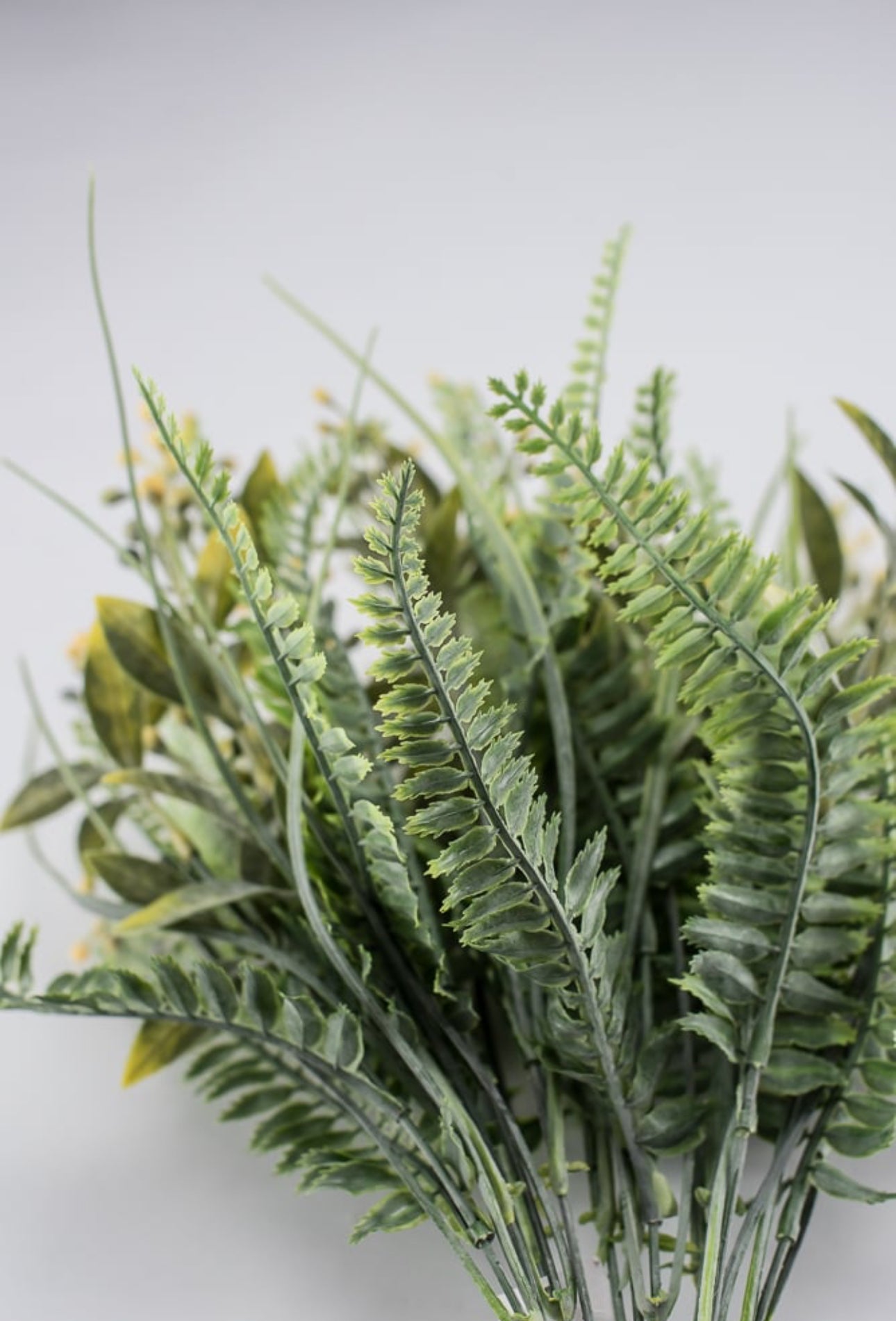 Artificial mixed greenery bush with yellow tips Greenery Market