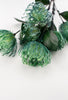 Artificial nodding Pin cushion bundle- blue green - Greenery Market5642-BG