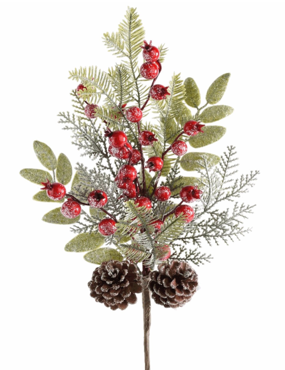 Artificial pine and red berries - Greenery MarketWinter and Christmas133617