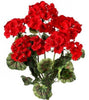 Artificial, Red Geranium bush - Greenery Marketartificial flowersMTF22054 RED