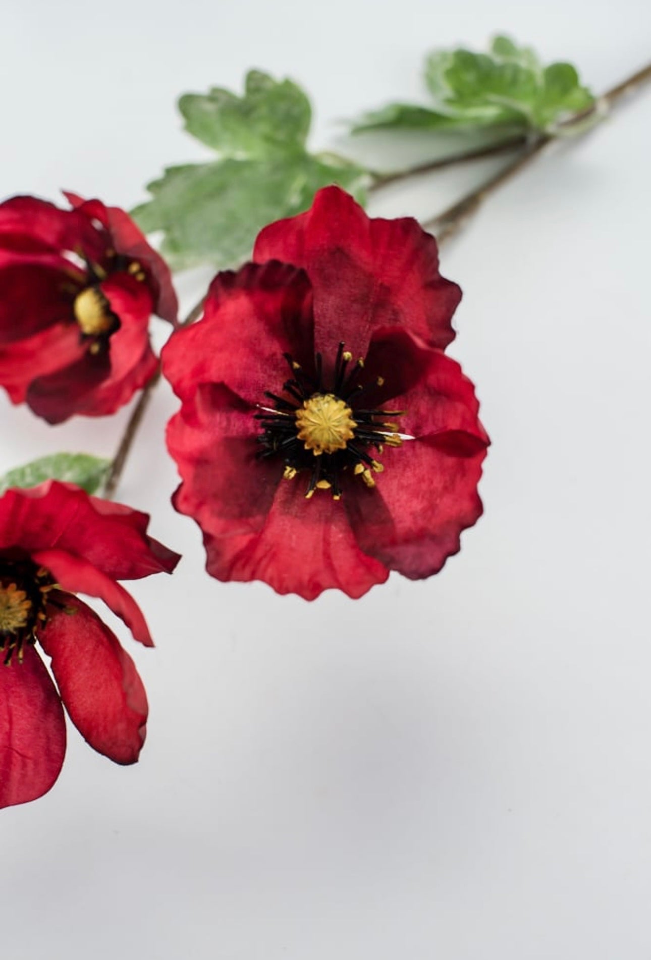 Artificial, red, poppy spray - Greenery Marketartificial flowers26719