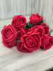 Artificial Roses - watermelon fuchsia pink - Greenery Marketartificial flowers25825