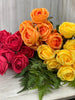 Artificial Roses - watermelon fuchsia pink - Greenery Marketartificial flowers25825