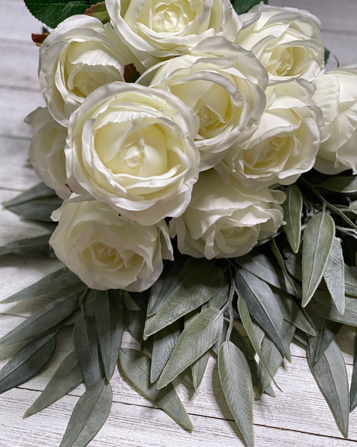 Artificial Roses - white - Greenery Marketartificial flowers25824