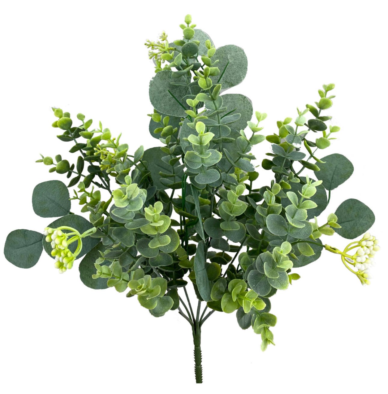 Artificial silver dollar Eucalyptus mixed bush - Greenery MarketArtificial Flora13533bu20