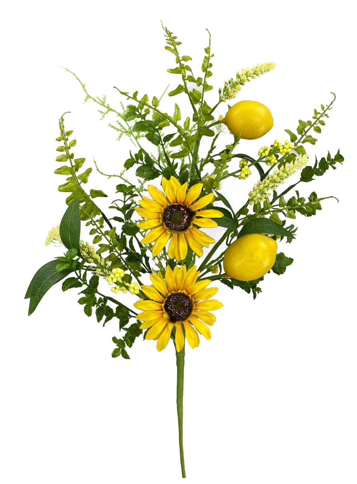Artificial Sunflower and lemon spray - Greenery Marketartificial flowers63086SP28