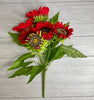 Artificial Sunflower flower bush - red - Greenery Marketartificial flowers12041