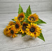 Artificial Sunflower flower bush - yellow - Greenery Marketartificial flowers12002