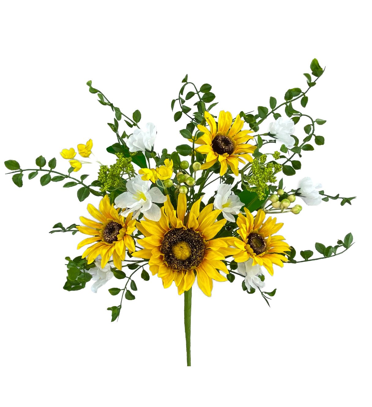 Artificial Sunflower mixed bush - Greenery Marketartificial flowers63045BU22