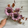 Artificial sunflowers and eucalyptus mixed bundle - antique purple - Greenery MarketArtificial Flora26338