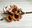 Artificial sunflowers and eucalyptus mixed bundle - peach - Greenery MarketArtificial Flora26336