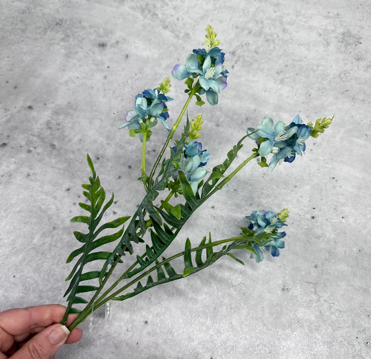 Artificial, sweet flower spray blue Greenery Market